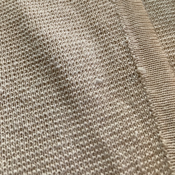 Cream Long Cardigan with Long Sleeves - Picture 3 of 4